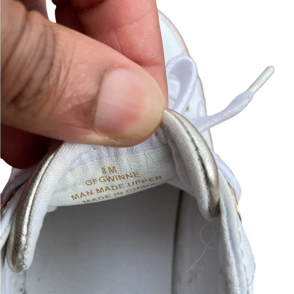 Guess Los Angeles Women White Sneakers Size 8